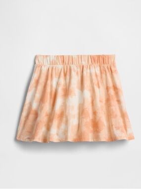NWT Gap Girls’ Pull On Jersey Skort Tie Dye Orange Size L 10